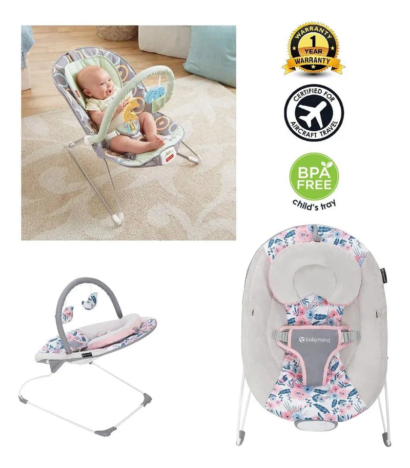 Asiento Cuna Baby Trend Smart Steps Trend Ez Vibra Envio Hoy Ziggy Gris