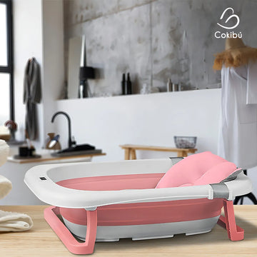 Tina Bañera Plegable Para Bebé Color Rosa Tina Bañera Plegable Para Bebé