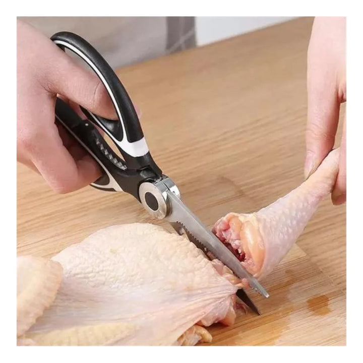 Tijeras Para Cocina Acero Inoxidable Chef Multifuncionales Negro