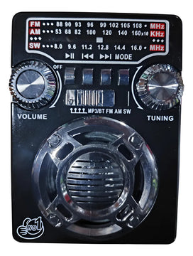 Radio 3 Bandas Amfmsw Parlante Portátil Altavoz Audio Sonido Diseño 1