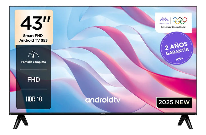 Televisor Iffalcon (by Tcl) Iff43s53 43 Pulgadas Led Fhd Fhd Smart Tv Con Android Tv Y Control Por Voz