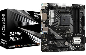 Motherboard Asrock B450m Pro4-f Socket Am4 M.2 Ddr4 Mother Color Negro