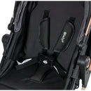 Coche Moisés Para Bebe Lujo 0 A 4 Años Ultra Liviano Color Negro - Azul Chasis Cobre