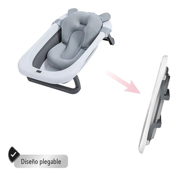 Tina Bañera Plegable Cokibú Para Bebé Color Gris Tina Bañera Plegable Para Bebé