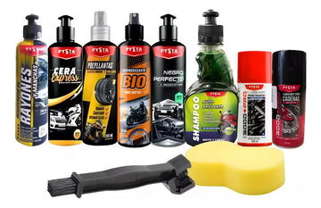 Kit Limpieza Mantenimiento Moto Super Promoción + Espuma