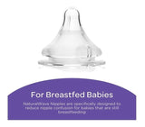 Set 3 Biberones Lansinoh Naturalwave 8 Onzas 3m Flujo Medio Violeta