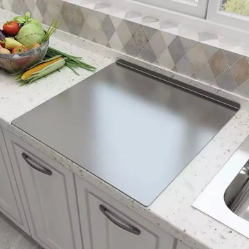 Tabla De Picar Alimentos Grande En Acero Inoxidable 304 2025 Grande Con Pestaña