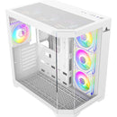 Chasis Iceberg Crystal Edge Blanco X10 Ventiladores Argb