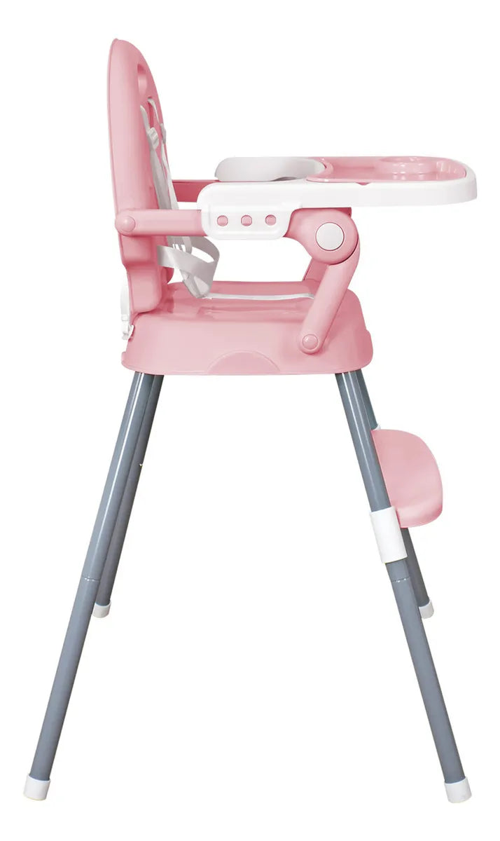 Silla Comedor Bebe 3en1 Happy Baby Azul Cp7000 Color Rosa