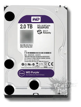 Disco duro interno Western Digital WD Purple WD20PURZ 2TB púrpura