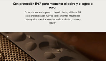 Parlante Bluetooth Beats Pill + Portátil Negro Mate 24 hrs de Autonomía Resistente al Agua Manos Libres