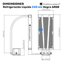 Enfriamiento Liquido Ta Pc Cpu 240mm Argb Lga 1700 Am5 Am4