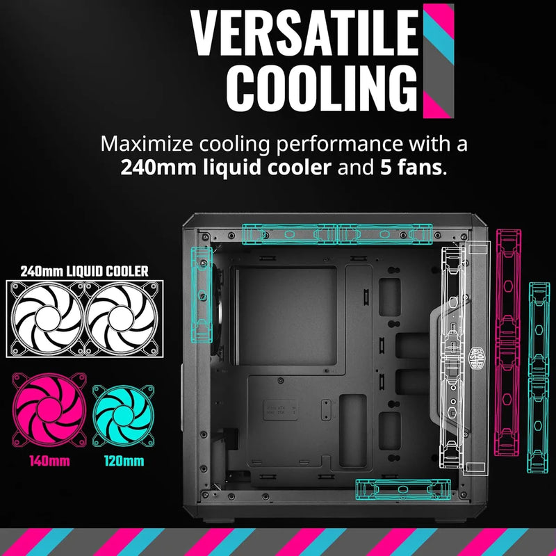 Caja Micro-atx Cooler Master Q300l Con Filtro De Polvo Y Pan