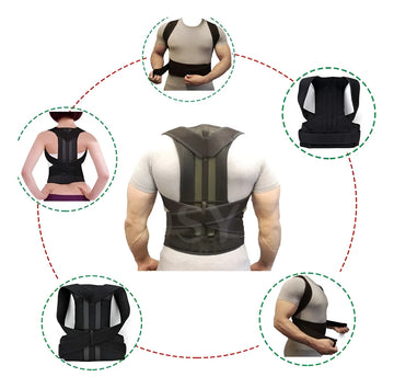 Faja Correctora De Postura Escoliosis Espalda Barras S M L Xl