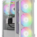 Caja De Pc Gamdias Aura Gc1 Elite Argb Media Torre Blanca