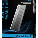 Enclosure Lexar Ssd M2 Nvme M2 Sata E350 Color Gris