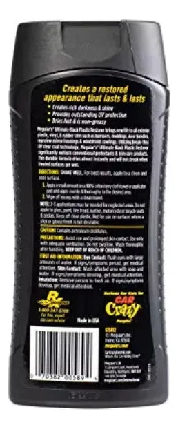 Restaurador De Plásticos Partes Negras Para Carro Meguiars