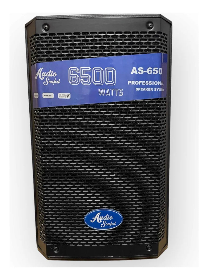 Parlante Activo 8 Pulgadas Audio Sound 6500w Profesional Negro