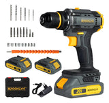 Taladro Brooklyn Inalambrico 50/60 Hz + 2 Baterias 20v Taladro Atornillador