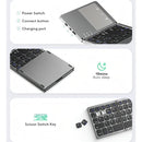 Mini teclado Bluetooth plegable ultrafino con panel táctil Genérica B033 Gris oscuro