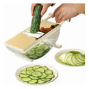 Mandolina Profesional Cortador Verduras Espiral Multifuncion Blanco