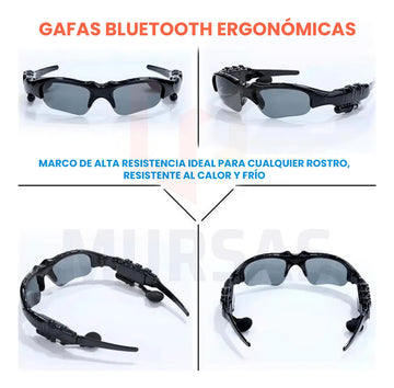 Gafas De Sol Audífonos Mp3 Bluetooth Reducción Ruido Negro