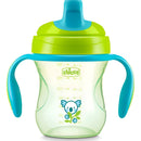 Vaso Entrenador Chicco 7 Onz Boquilla Semiblanda Verde 6m+ Azul