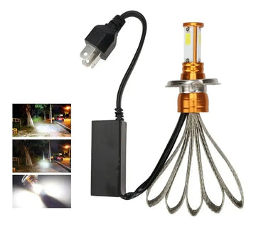 Bombillo Farola Led 8000lm Disipador Calor Motos Ac/dc 12v