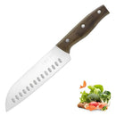 Cuchillo Santoku 7 Pulgadas, Acero Inoxidable, Ultra Afilado