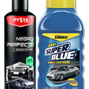 Restaurador De Partes Negras + Cera Superblue Simoniz Negro