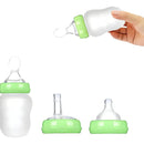 Tetero Biberón Contenedor Botella Cuchara Pitillo Chupo Silicona Grado Alimenticio Puré Compota Leche Jugo Agua Sin Ftalatos 180ml Infantíl Versatil Fácil Manipulación Resistente Alta Temperatura