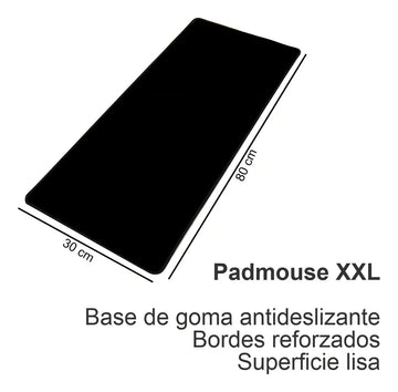 Combo Delux Teclado Slim Multimedia + Mouse + Pad Mouse Xxl Mouse Negro Teclado Negro
