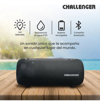 Parlante Portatil Bluetooth 15W Sc15 Challenger Color Negro