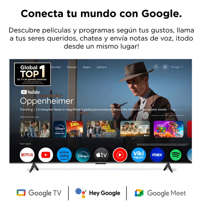 Televisor TCL 55 P7k Qled 4k Uhd - Smart Tv Google