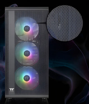 Gabinete Gamer Thermaltake S200 Tg Argb Black 3x120mm Rgb F