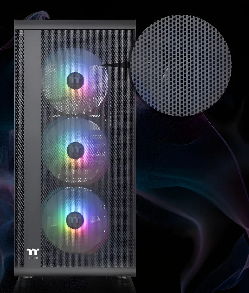 Gabinete Gamer Thermaltake S200 Tg Argb Black 3x120mm Rgb F