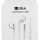 Audífonos In Ear Manos Libres Alambricos Micrófono 3.5 1hora Color Blanco