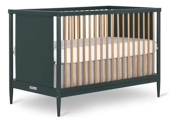 Dream On Me Cuna Moderna Isla 4 En 1 Clover Con Husillos Re. Color Negro