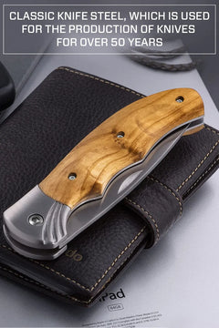 Para Hombre - Cuchillo De Bolsillo Plegable Con Mango De Mad
