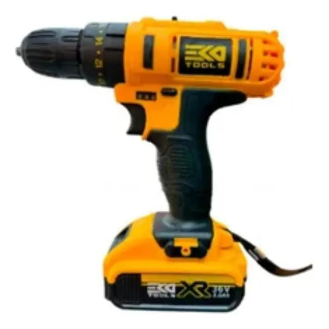 Taladro Atornillador Percutor Inalámbrico 36 Voltios Accesor - Amarillo - 50