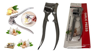 Exprimidor Ajos Acero Inoxidable Trituradora Prensa Plateado