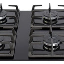 Estufa De Empotrar Vidrio Templado 60x45cm Gas Natural 6309 Color Negro