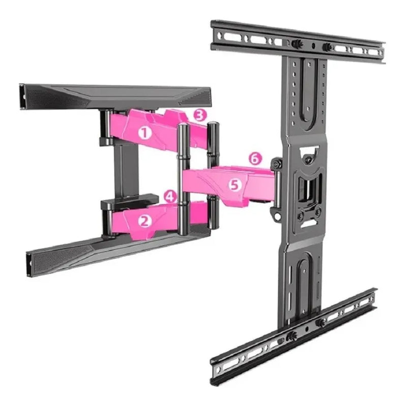 Soporte Para Tv Móvil 40 A 80 Color Negro