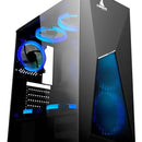 Gabinete Caja Iceberg Turbo Z8 + 5 Ventiladores 120mm Negro