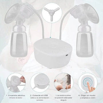 Doble Extractor Leche Materna Eléctrico