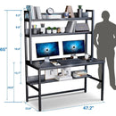 Escritorio Para Computadora Con Gabinete Y Estanterías