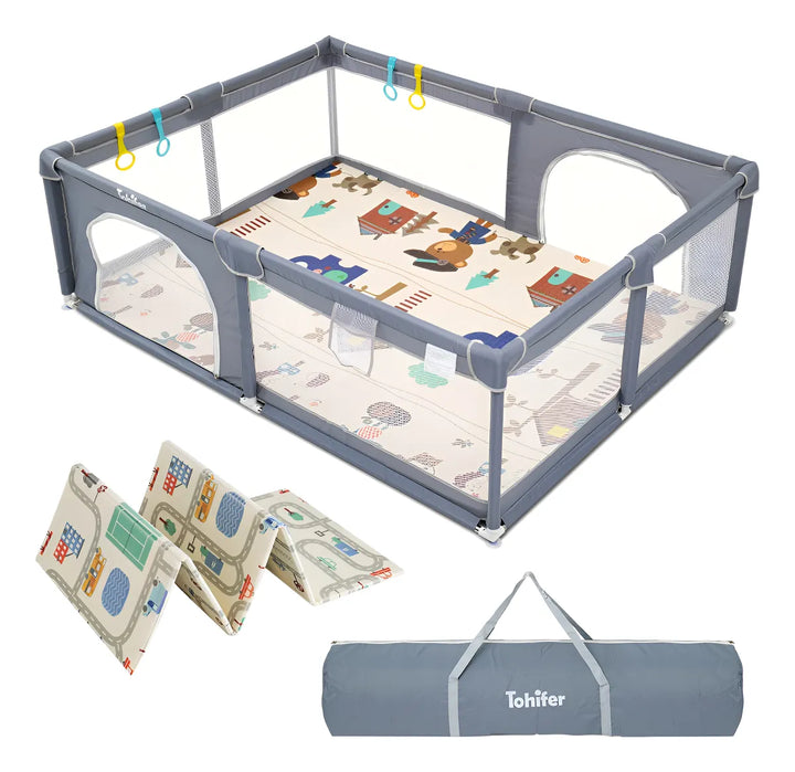 Parque Infantil Ultra Seguro Con Alfombra 79x59in