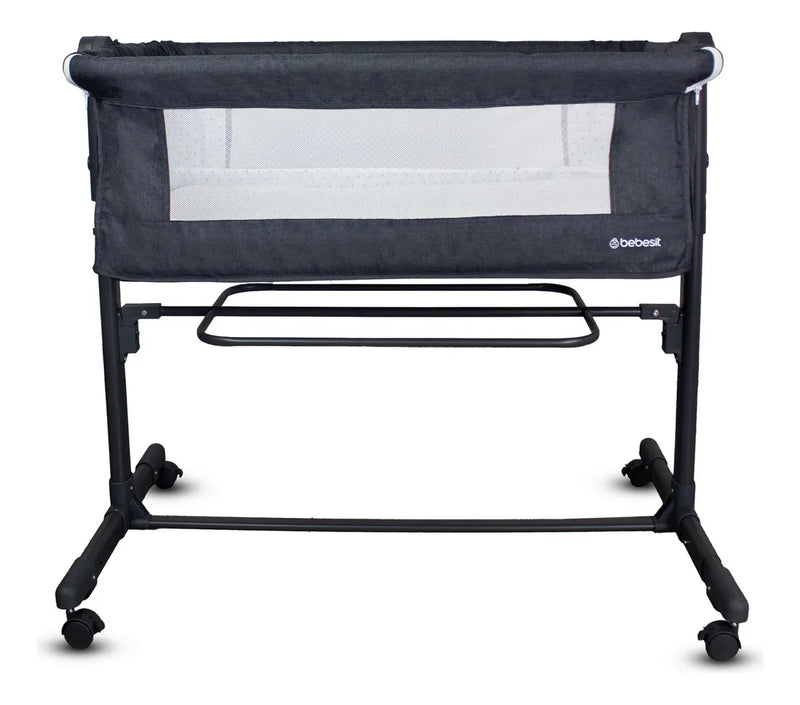 Cuna Colecho Bebesit Side By Side Con Mosquitero Negro