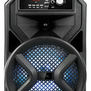 Parlante Recargable 30w Rms Vta Con Micrófono Y Bluetooth Color Negro