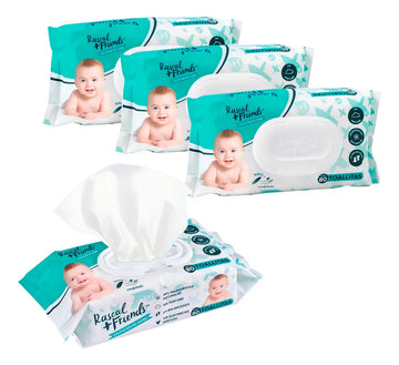 Set Pañitos Humedos Rascal por 320 Unidades - 4 Paquetes